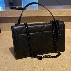 Aldo Black Quilted Crossbody Bag